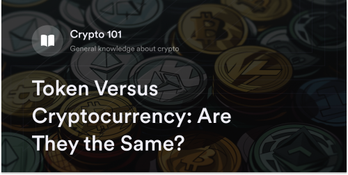 Token Versus Cryptocurrency