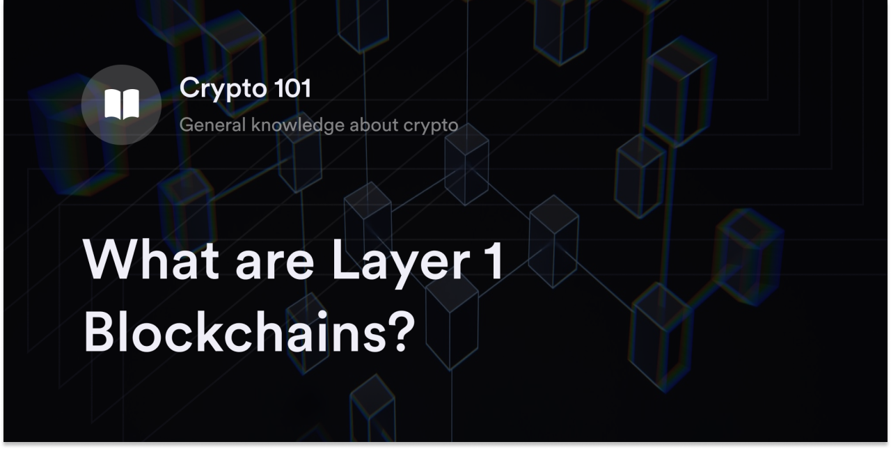 What are Layer 1 Blockchains?